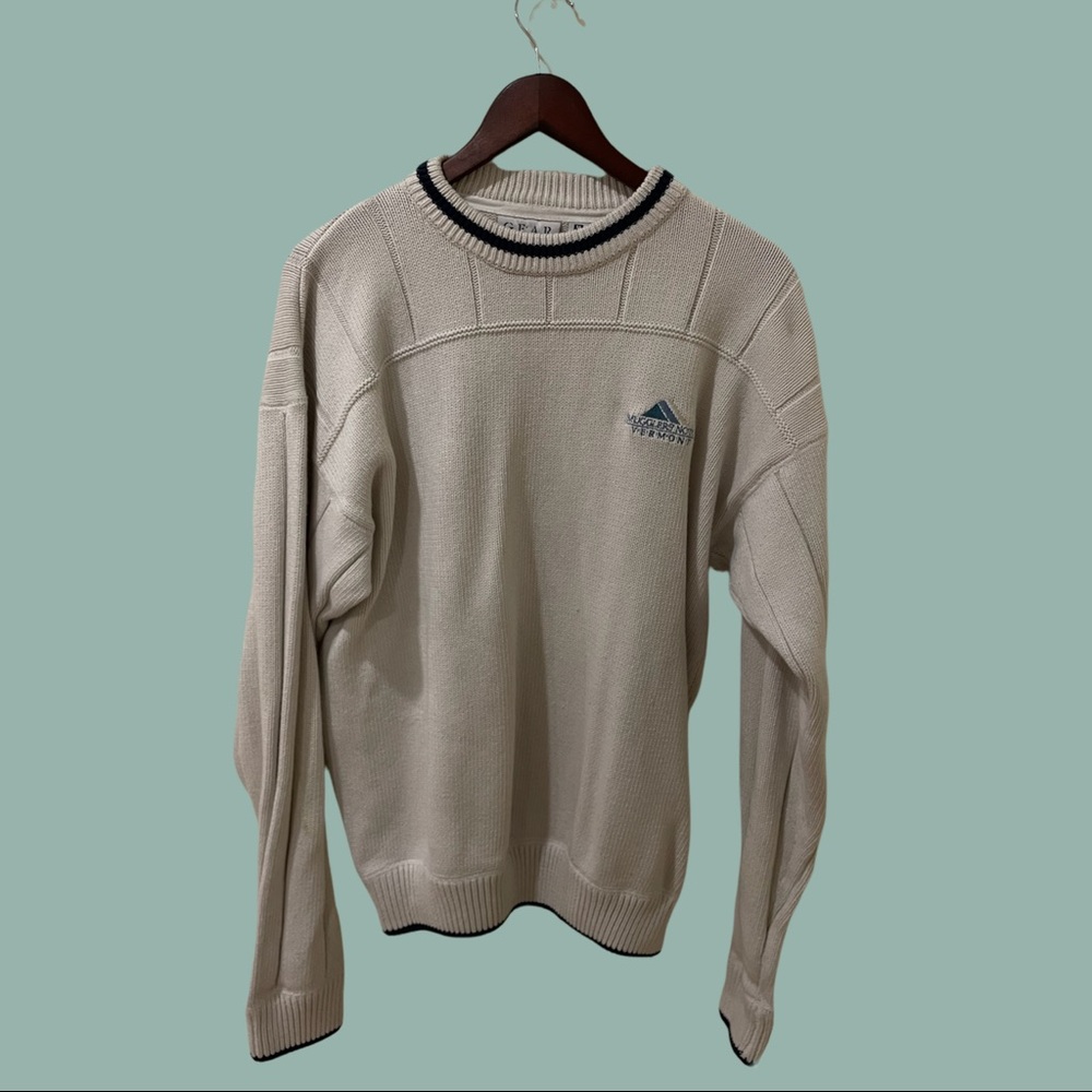 Cream knit sweater